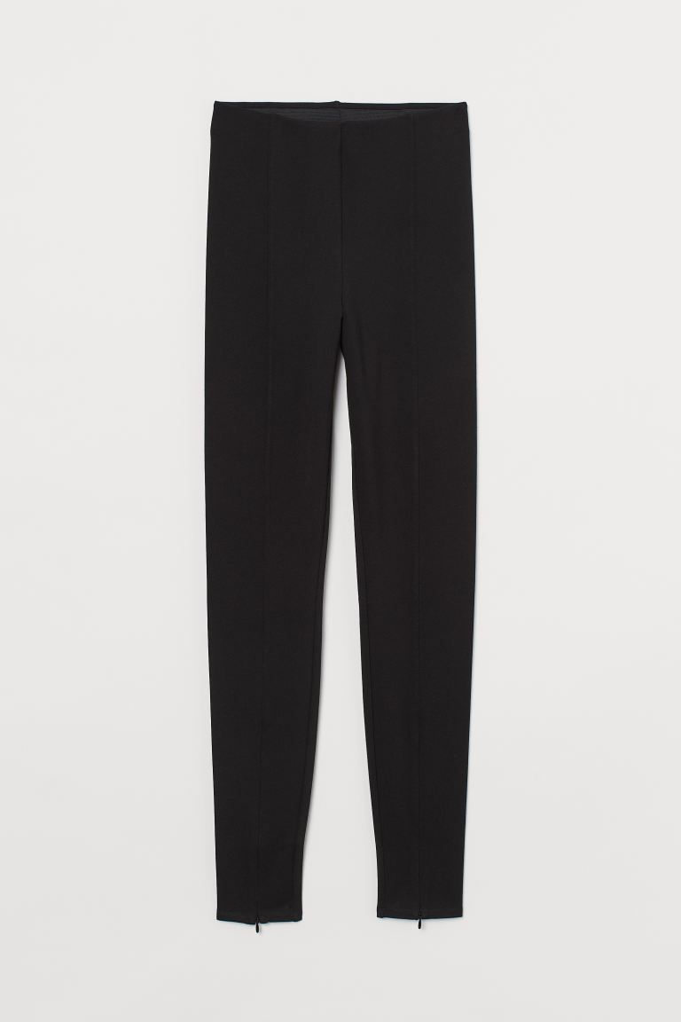Zip-hem leggings | H&M (UK, MY, IN, SG, PH, TW, HK)