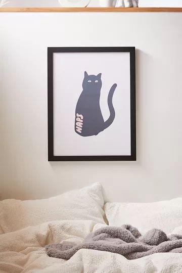 Phirst UO Exclusive Cat Naps Art Print | Urban Outfitters (US and RoW)