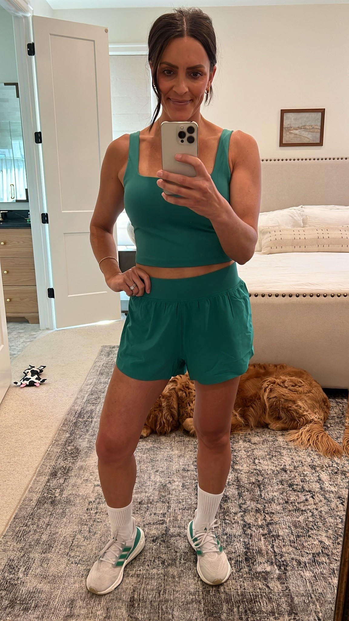 Love this green. The fit on both of these of perfection and it’s comfy and affordable. Wearing a small.

#LTKActive #LTKOver40 #LTKfitnessgoals
