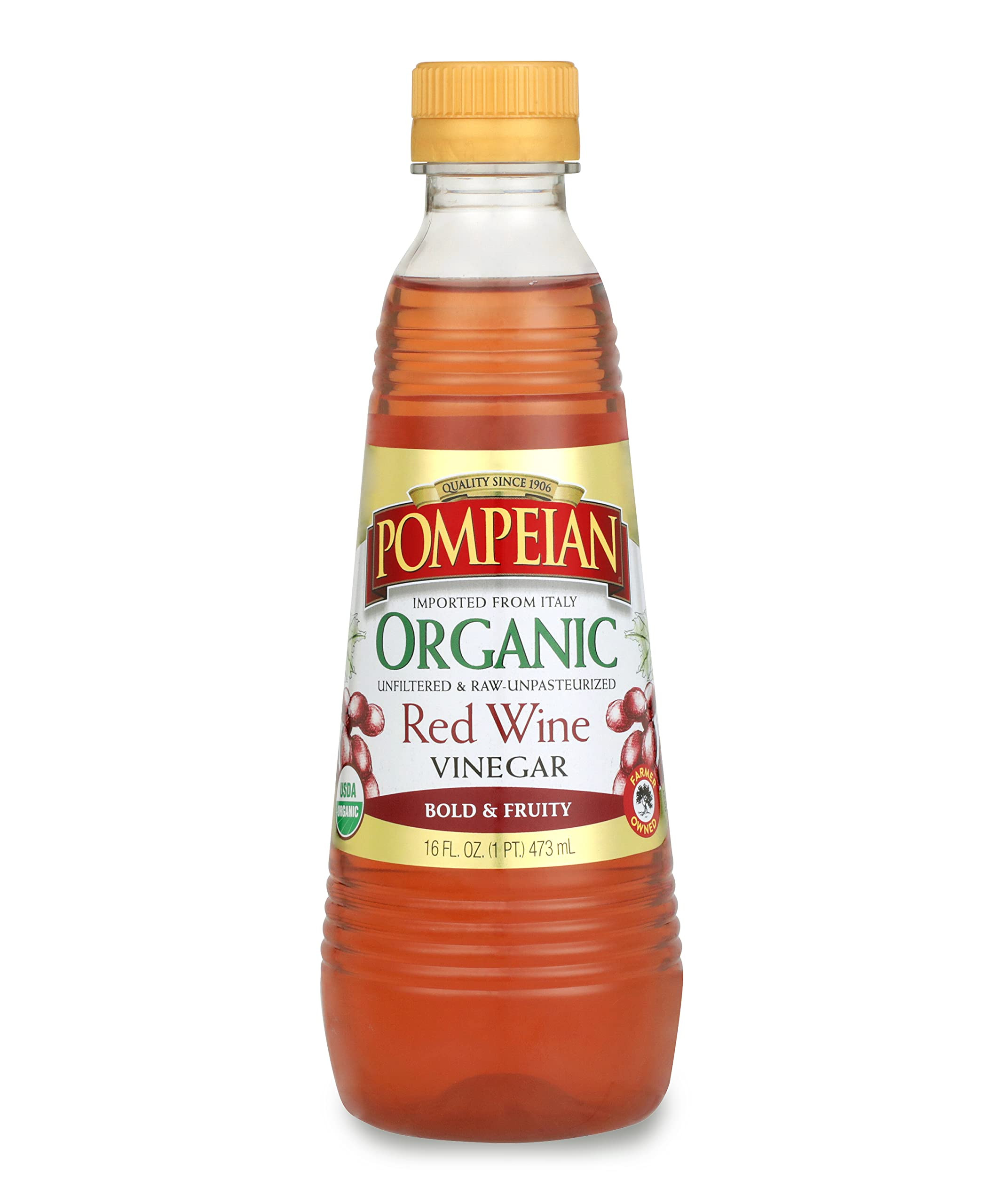 Pompeian Gourmet Organic Red Wine Vinegar, Unfiltered & Unpasteurized, Perfect for Marinades, Sal... | Amazon (US)