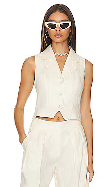 Carinne Linen Vest Top
                    
                    L'Academie | Revolve Clothing (Global)