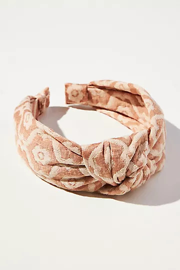 Floral Knotted Knit Headband | Anthropologie (US)