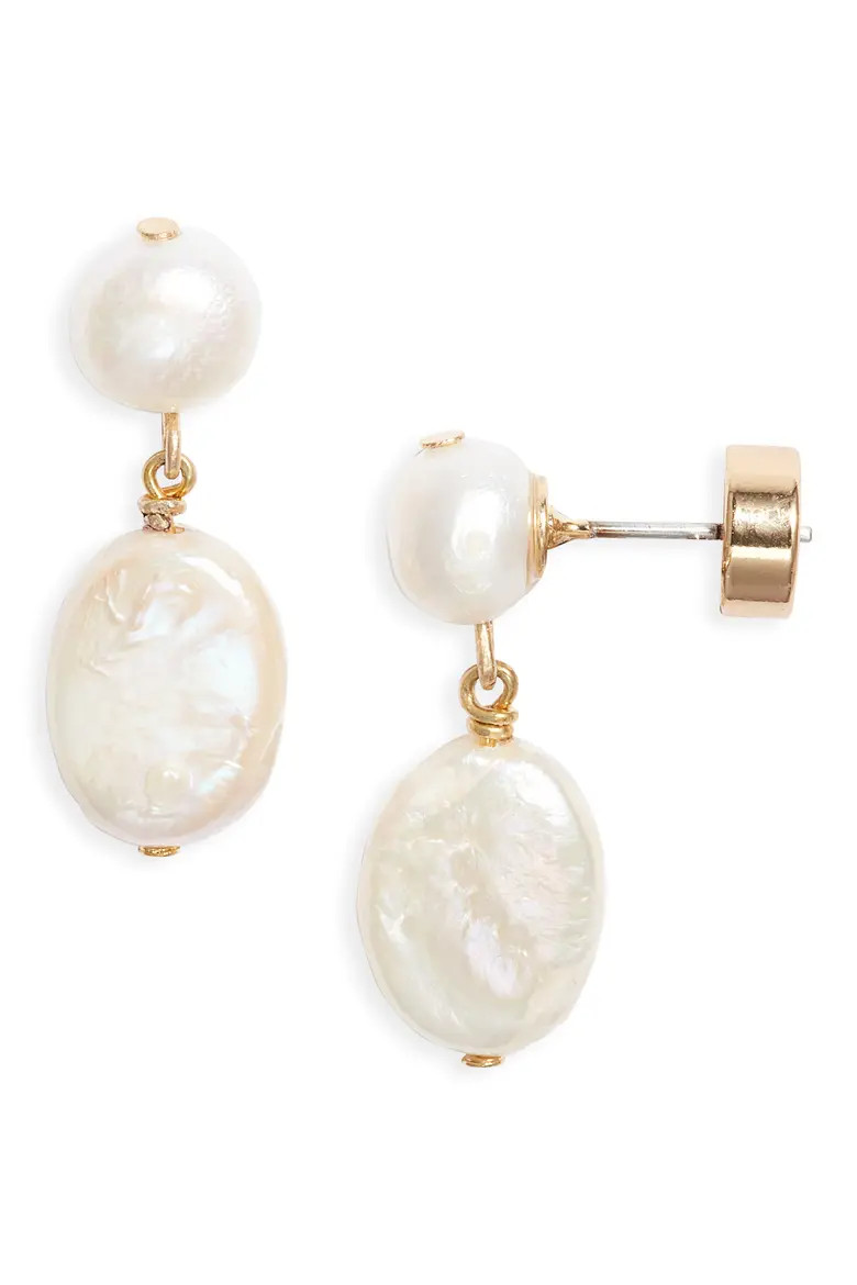 Demi Fine Freshwater Pearl Drop Earrings (Women) | Nordstrom | Nordstrom
