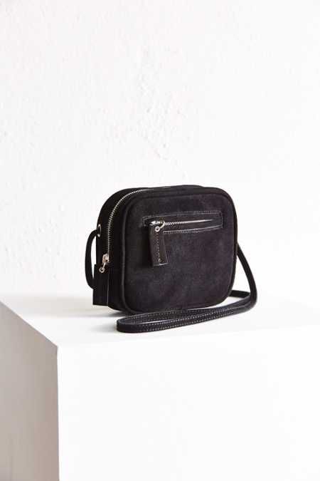 Cooperative Suede Square Zip Crossbody&nbsp;Bag | Urban Outfitters US