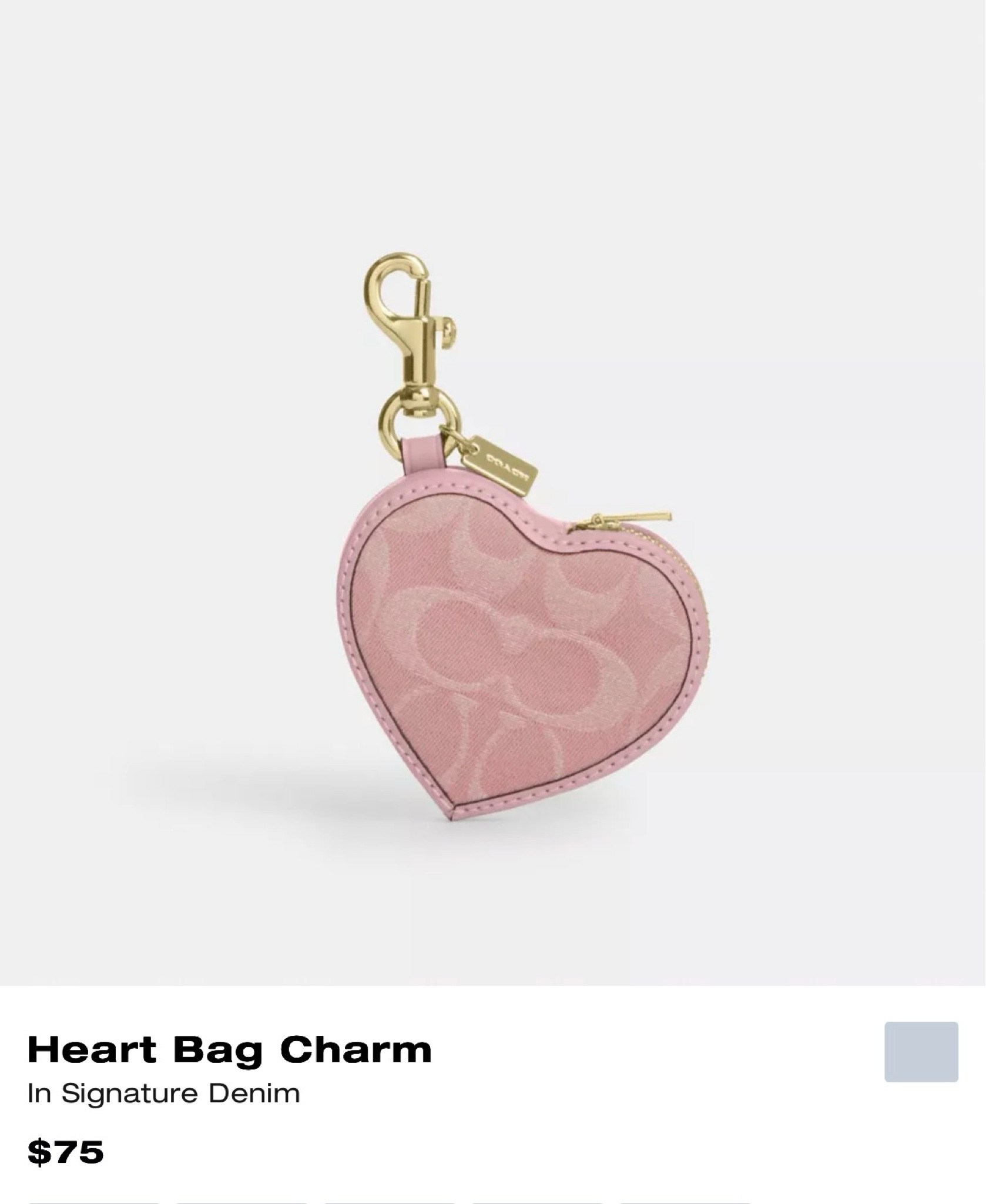 COACH PINK HEART CHARM 

#LTKSaleAlert #LTKBeauty