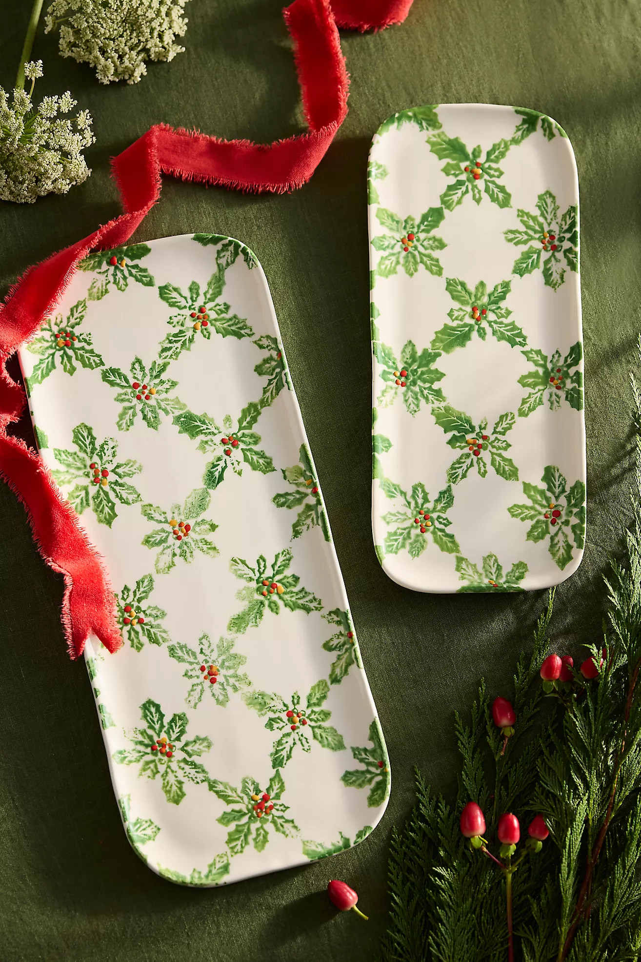 Terrain Holly Lattice Serving Platter | Anthropologie (US)
