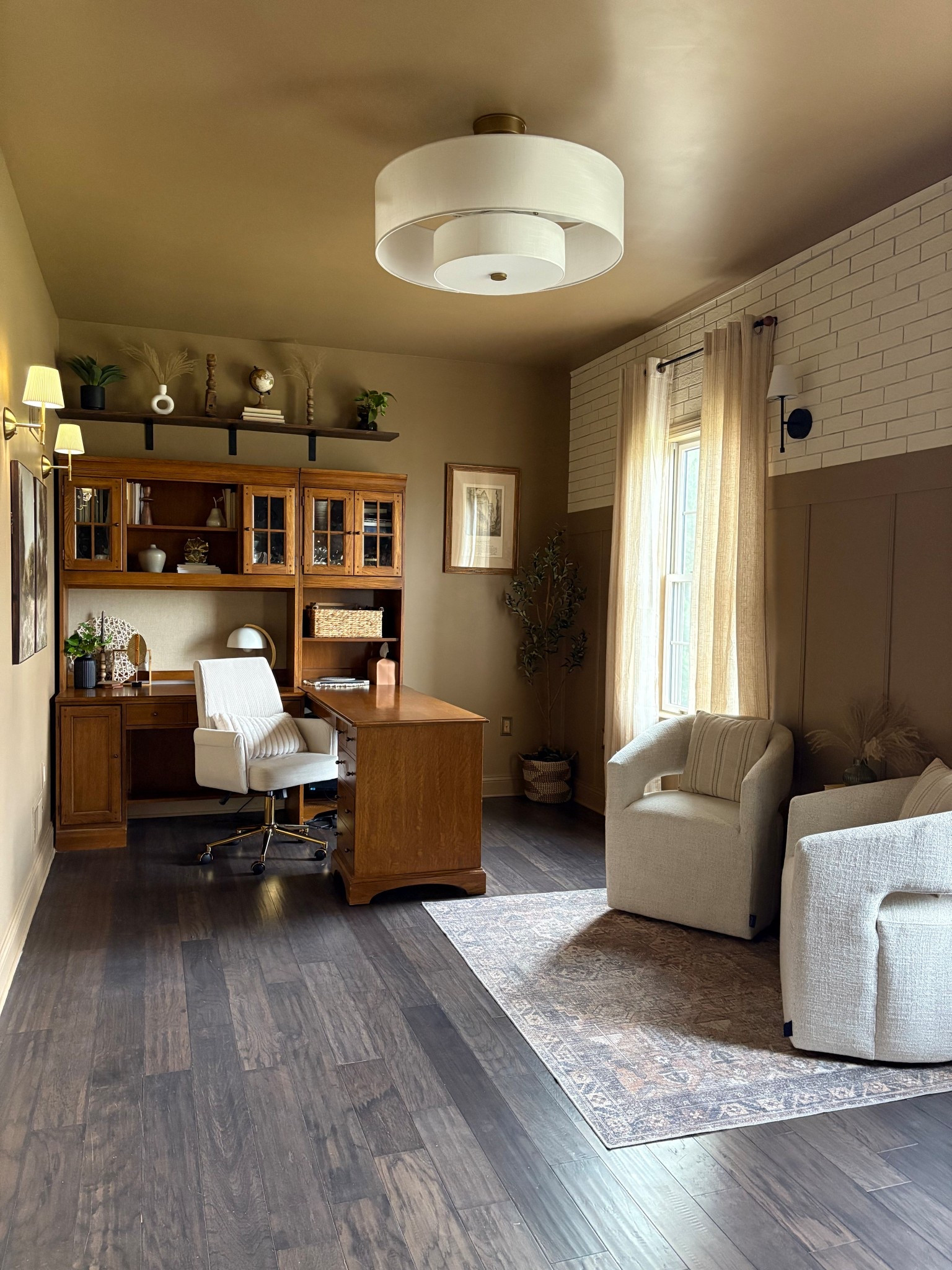 I love the moody yet calming nature of our color drenched office. I lived redoing this space! 

#LTKKids #LTKHome #LTKmomlife