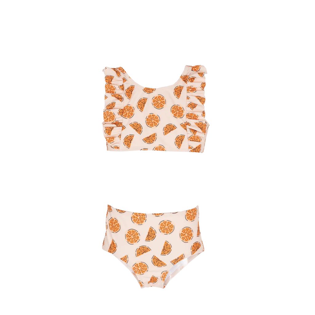Cuties in Clementine Two-Piece Swimsuit | The Oaks Apparel Company