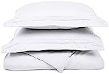 Super Soft Light Weight,100% Brushed Microfiber, Full/Queen, Wrinkle Resistant, White Duvet Cover wi | Amazon (US)