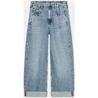 Zara - Zw Collection High-Waist Baggy-Fit Jeans - Mid-Blue - 12 - Woman | Zara UK