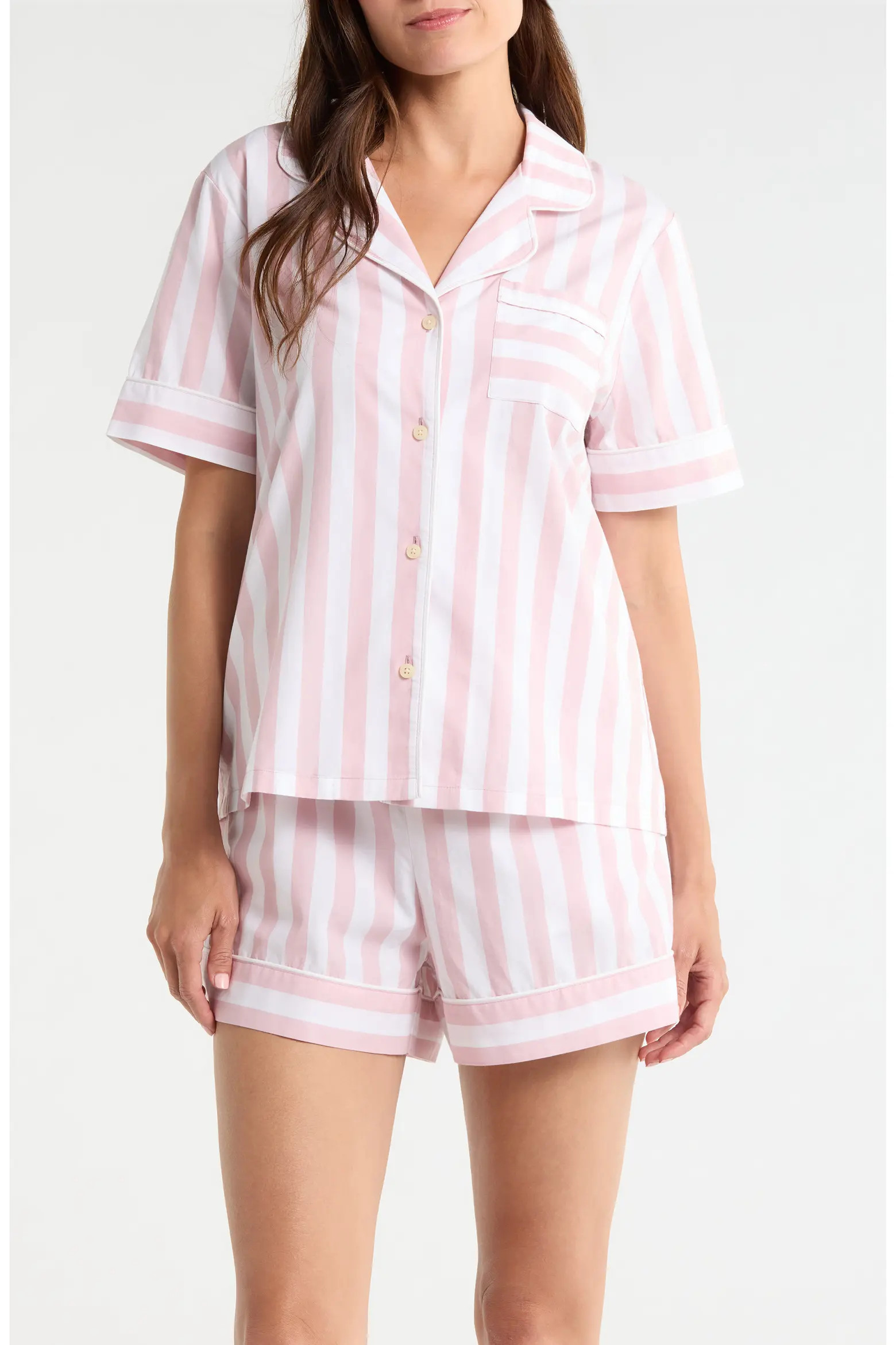 Classic Short Cotton Pajamas (Women) | Nordstrom | Nordstrom