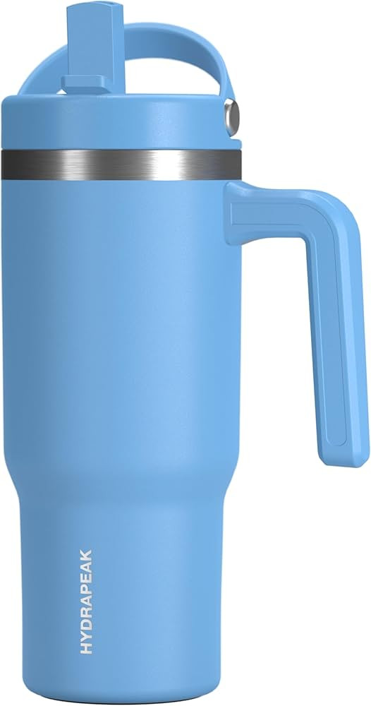 Hydrapeak Kids Voyager 18 oz Tumbler with Handle and Flip-Up Straw Lid | Spill Proof and Leak Res... | Amazon (US)