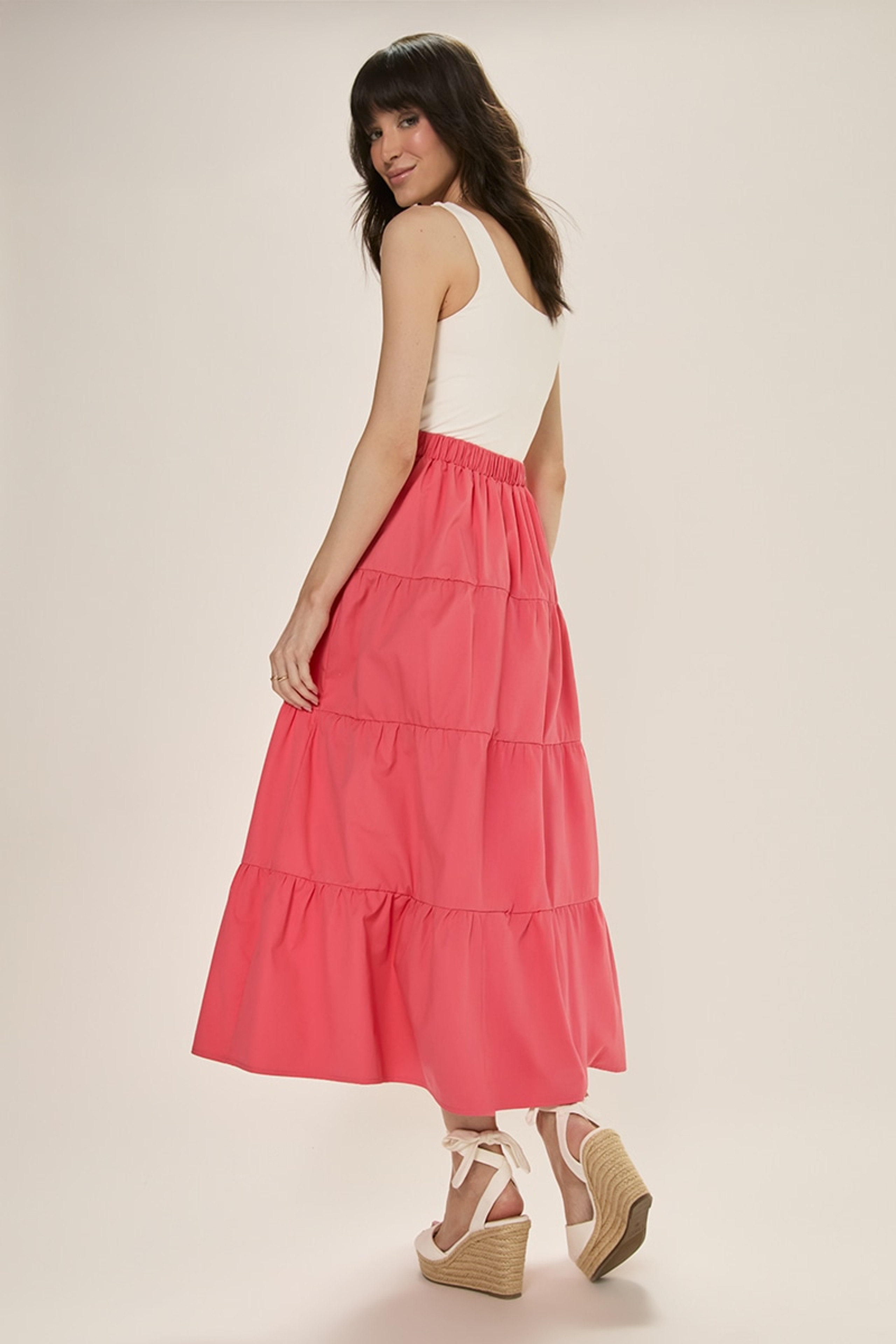 Sandra Tiered Maxi Skirt | Francesca's