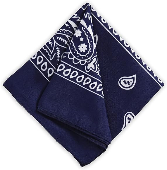 Large Bandana Handkerchief - Head Bandannas for Men & Women - Cowboy Bandana Pack - Bandana Set -... | Amazon (US)