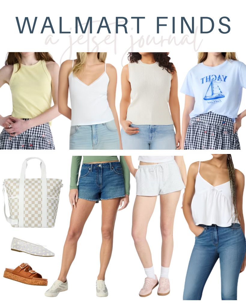 This collection of Walmart Finds has been one of my favorites! Tops from Free Assembly and No Boundaries’ babydoll cami top, shorts, and ballet flats are here in this collection, too. And this cute insulated tote bag is also a bestseller this week.

#LTKSeasonal #LTKSaleAlert #LTKTravel
 

 