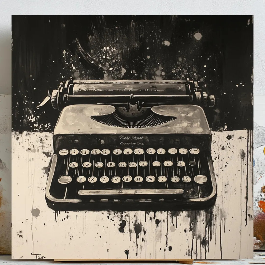 Typewriter Wall Art, Canvas Or Poster, Typewriter Art, Vintage Office Decor, Literary Wall Artwor... | Etsy (US)