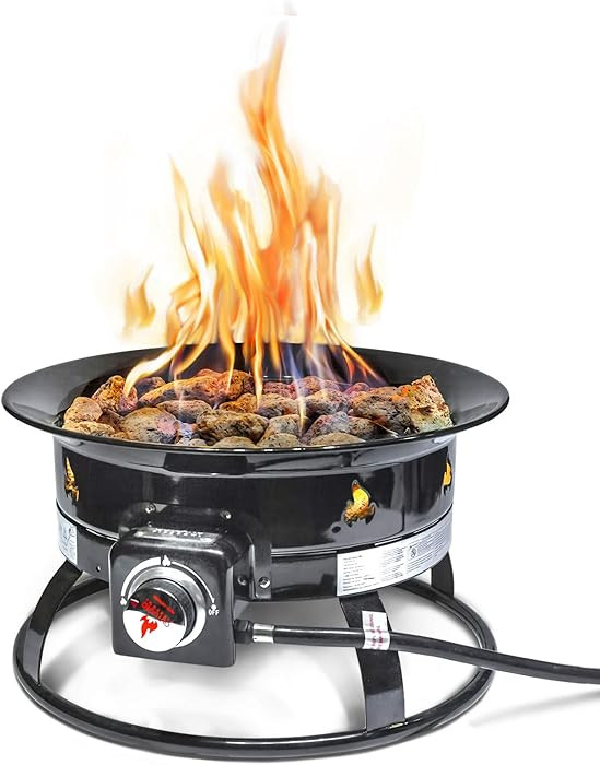 Amazon.com : Outland Living Portable Propane Fire Pit, 19-inch, 58,000 BTU with Fire Pit Cover & ... | Amazon (US)