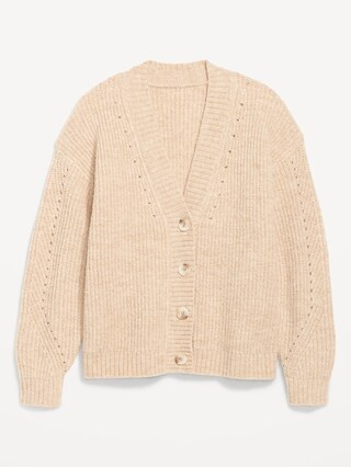 Cozy Shaker-Stitch Cardigan Sweater for Women | Old Navy (US)