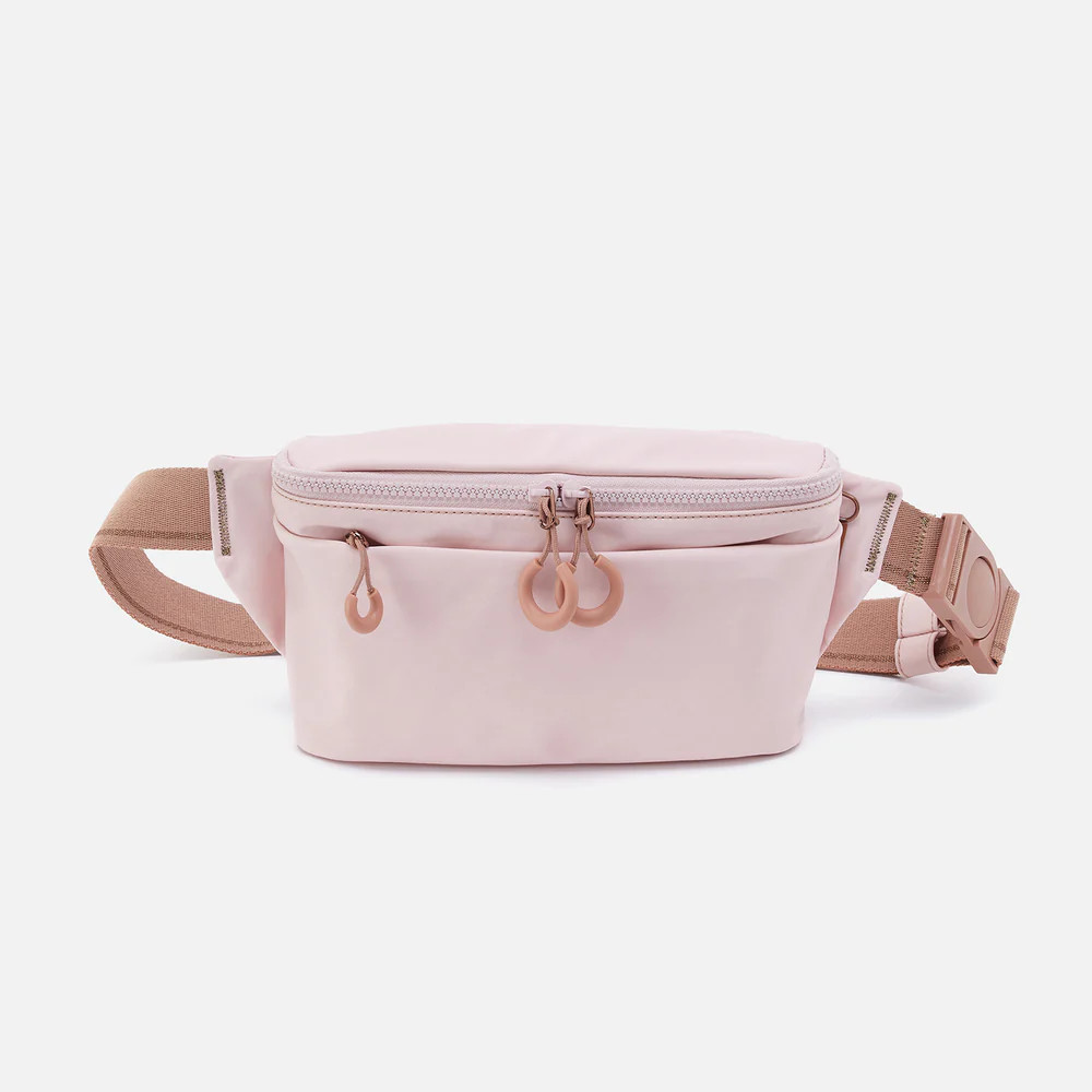 BE HOLD Belt Bag in CaRefiber recycled nylon - Lotus | HOBO Bags