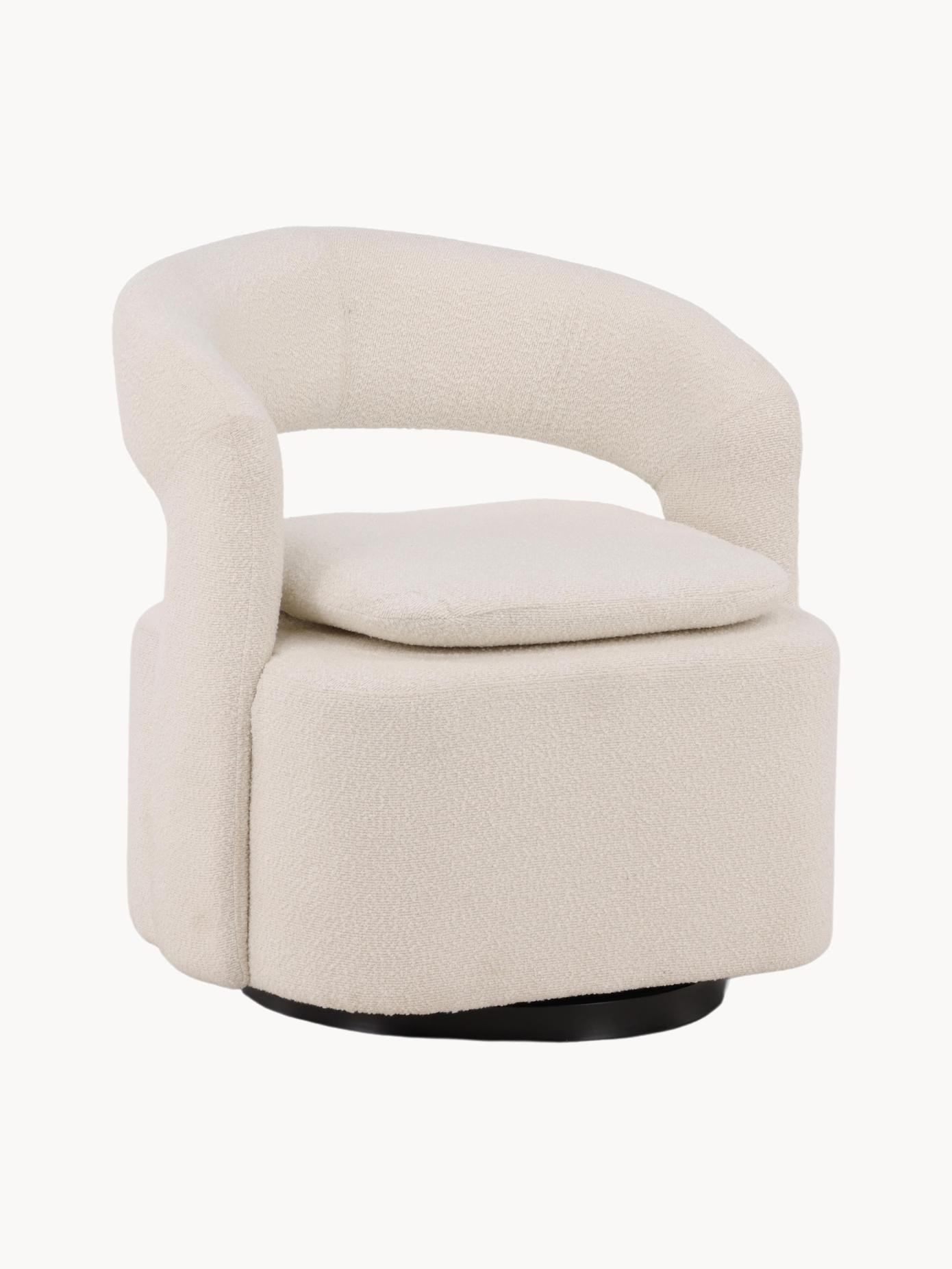 Sillón giratorio en tejido bouclé Laurel | Westwing EU