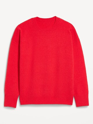 Cozy Wool-Blend Crew-Neck Sweater | Old Navy (US)