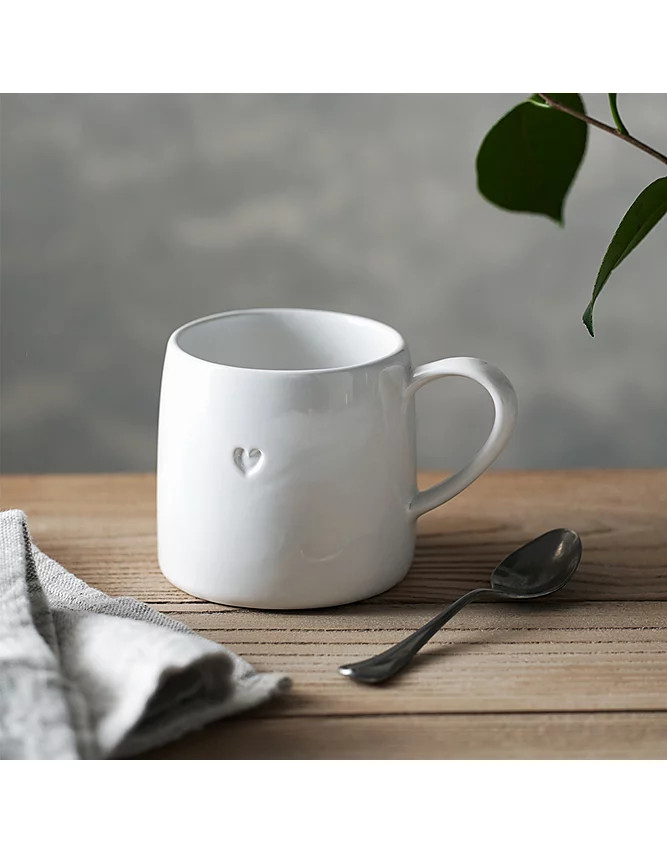 Bourton Heart Mug | The White Company (US & CA)