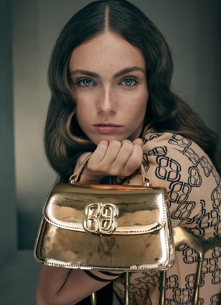 Annabelle Gold Patent Crossbody Bag | L.K. Bennett (UK)