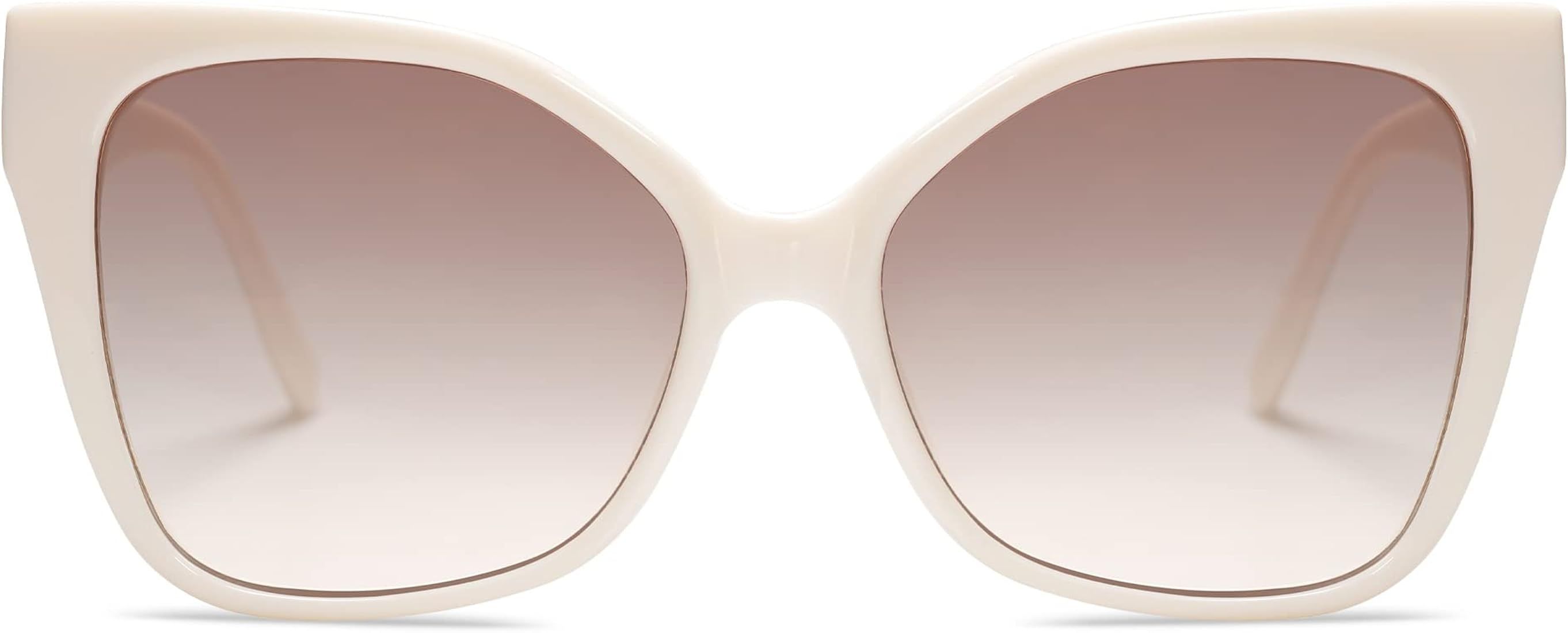 SOJOS Retro Oversized Sunglasses Womens Cateye 70s Big Sun Glasses UV400 Protection SJ2195 | Amazon (US)