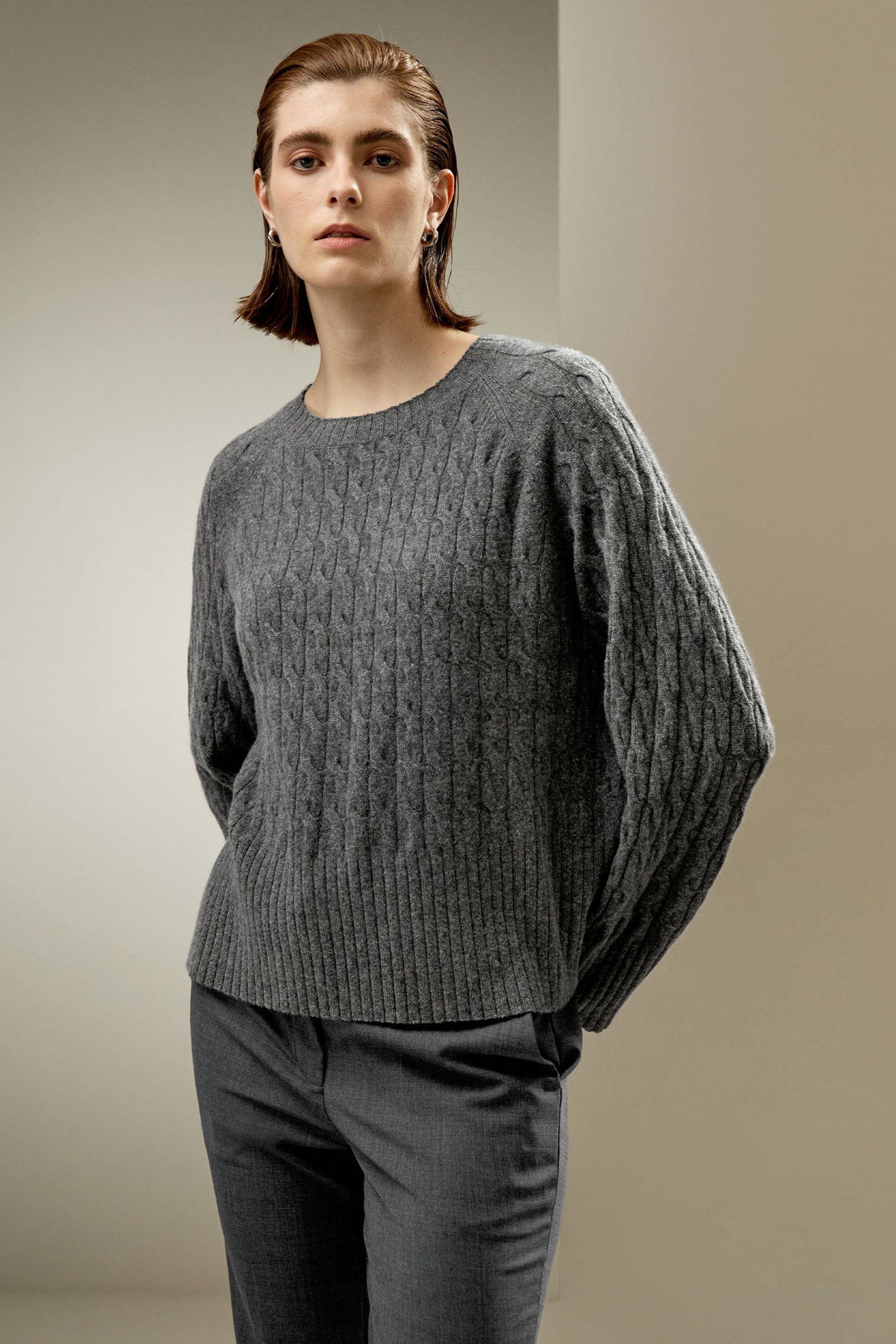 Baby Cashmere Cable-knit Sweater | LILYSILK