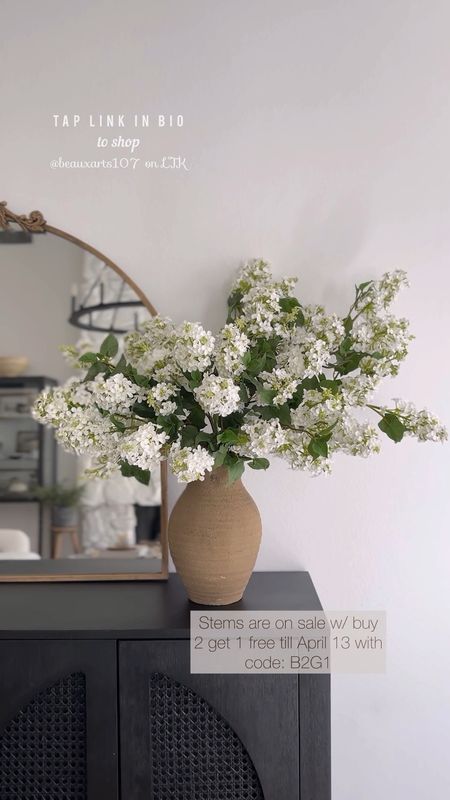 These gorgeous faux stems are on sale with a buy 2 get 1 free deal the next 2 days till 4/13 with code: B2G1 

#LTKhome #LTKsalealert #LTKfindsunder50