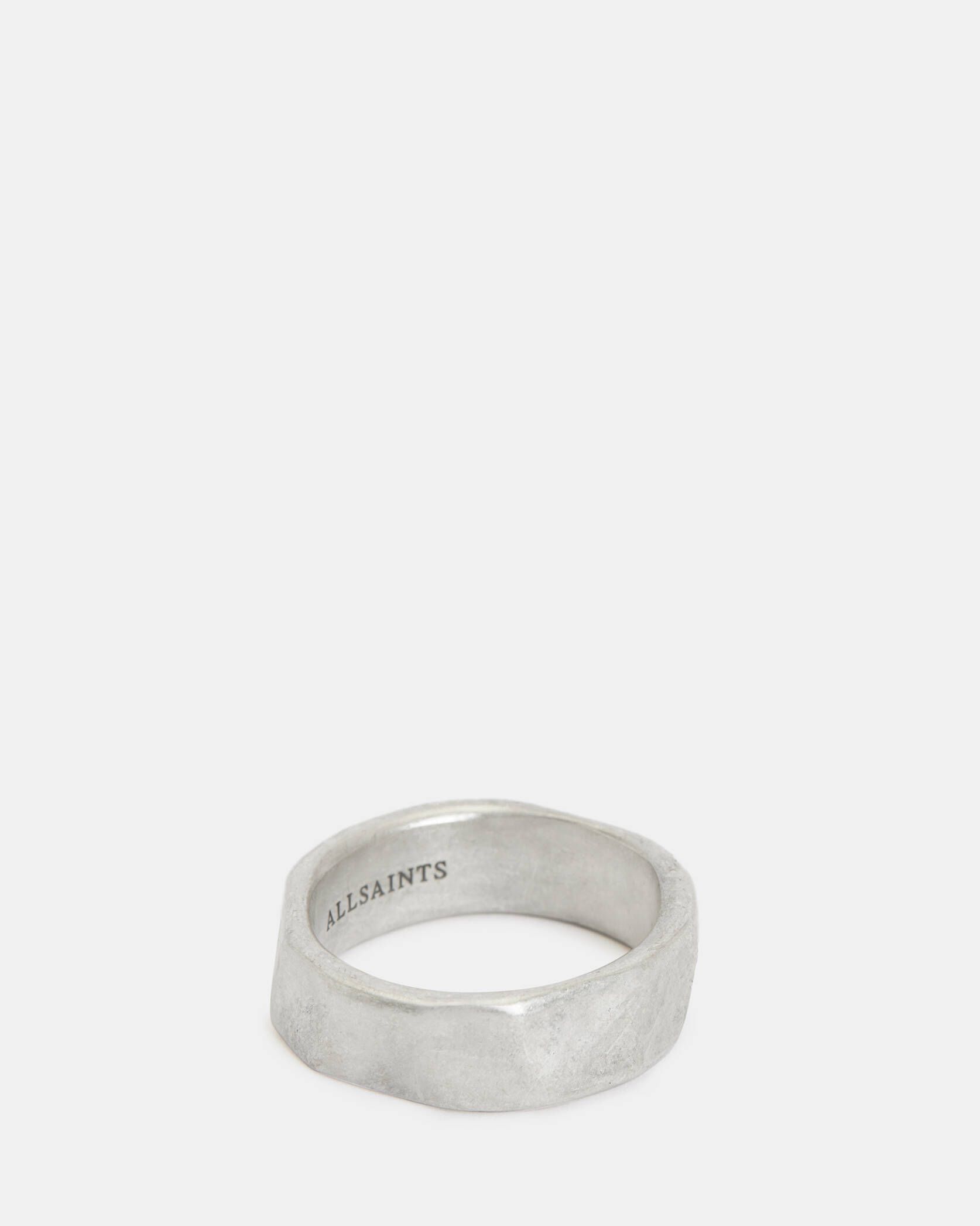 Knox Sterling Silver Link Ring WARM SILVER | ALLSAINTS US | AllSaints US