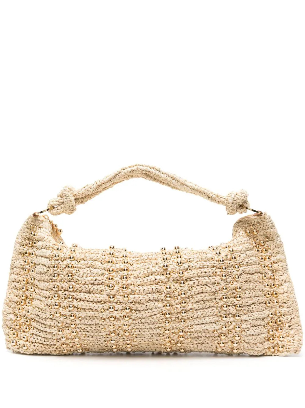 Cult Gaia Hera raffia shoulder bag - Neutrals | Farfetch Global
