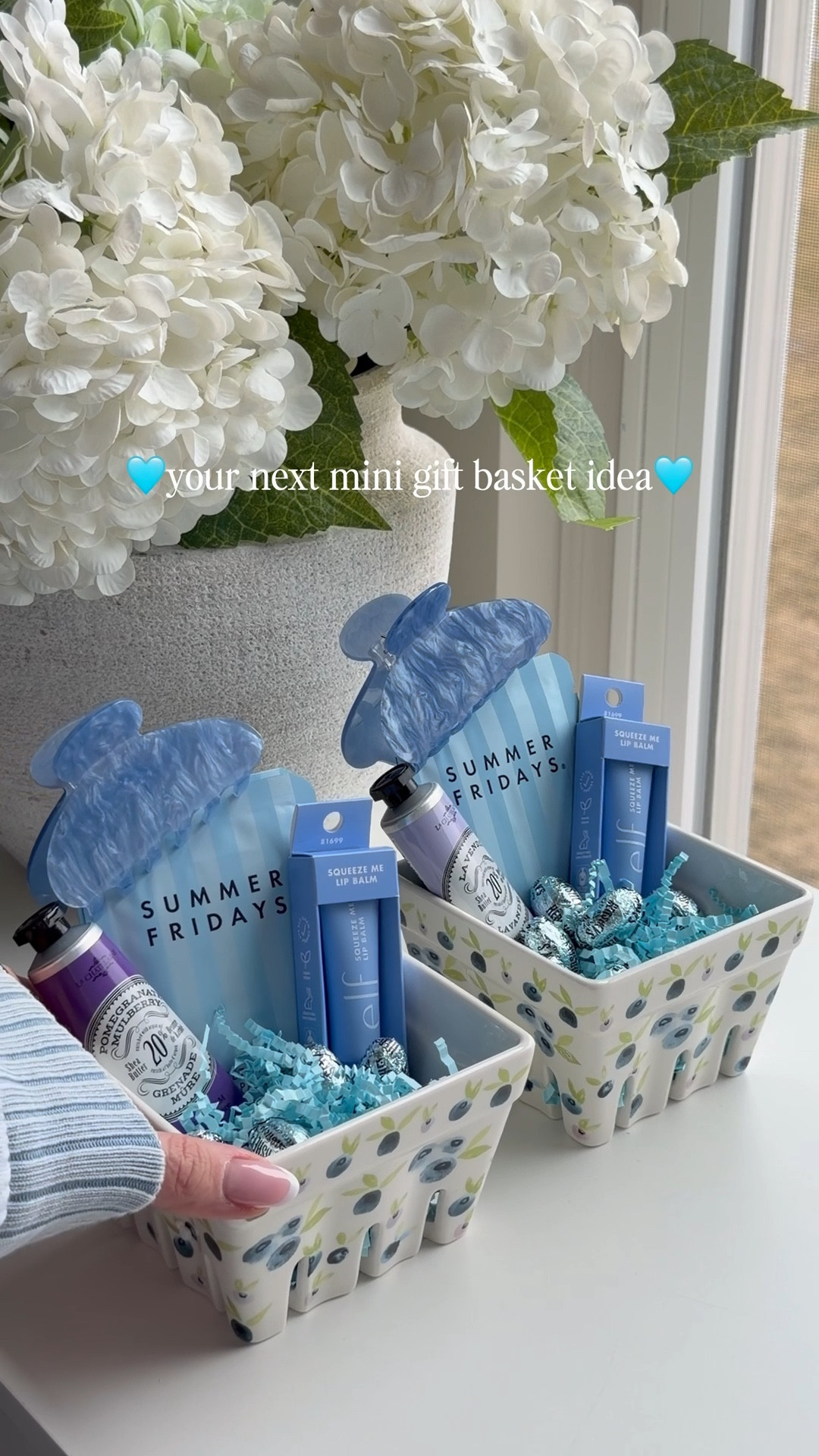 Mother’s Day gift idea: blue color theme mini baskets with her favorite beauty products! 🩵

#LTKMothersDay #LTKselfcare #LTKBeauty