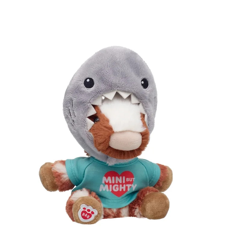 Build-A-Bear Mini Beans Shark Plush with T-Shirt and Cute Hood | Walmart (US)