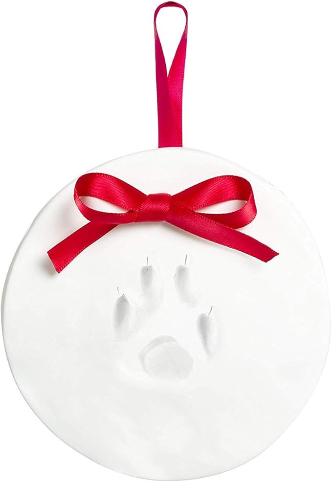 Kate & Milo Holiday Pawprints Christmas Ornament, DIY No Mess Clay Pawprint Impression Kit, Pet M... | Amazon (US)