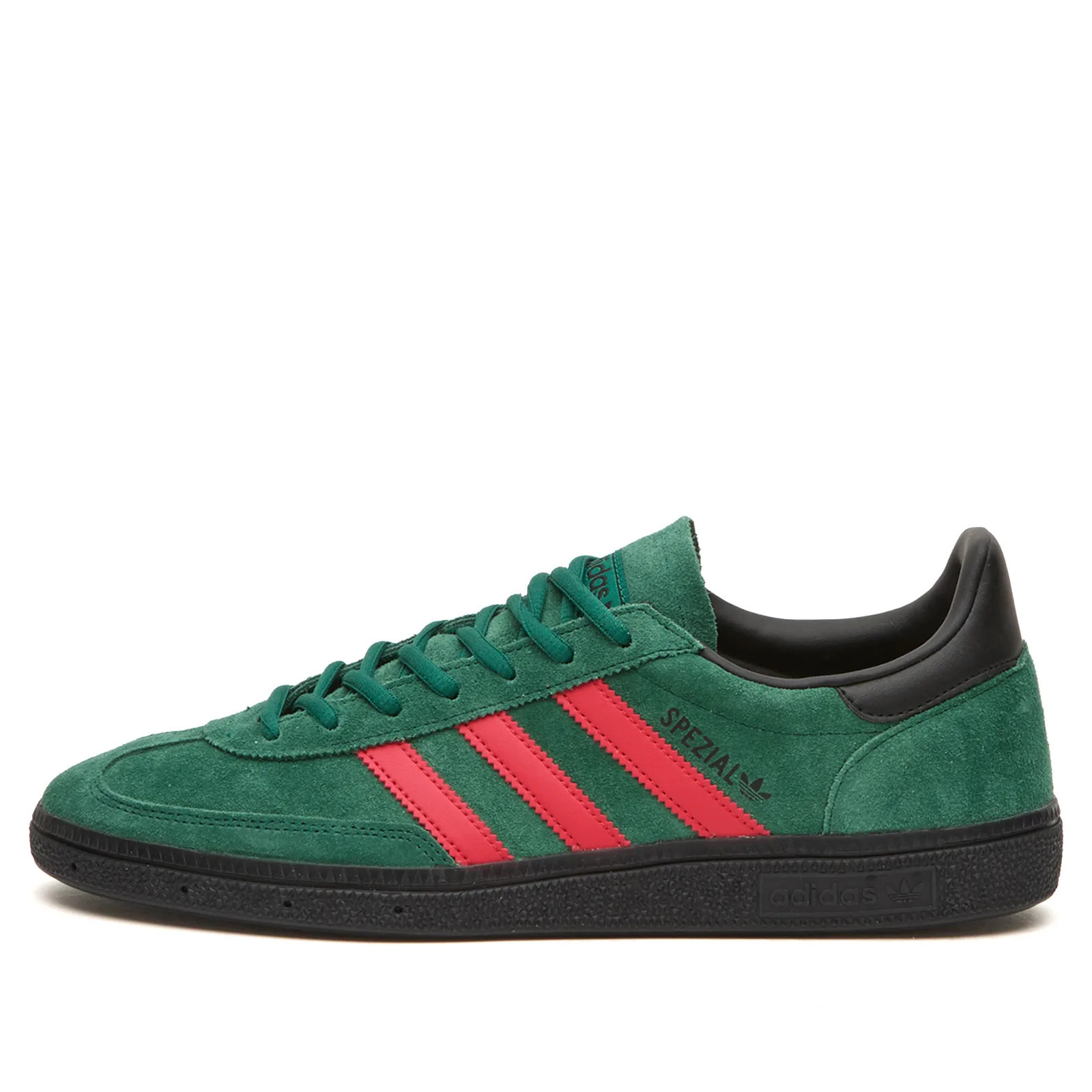 Adidas Men's Handball Spezial Sneaker in Collegiate Green/Red/Core Black, Size UK 9.5 | END. Clothing