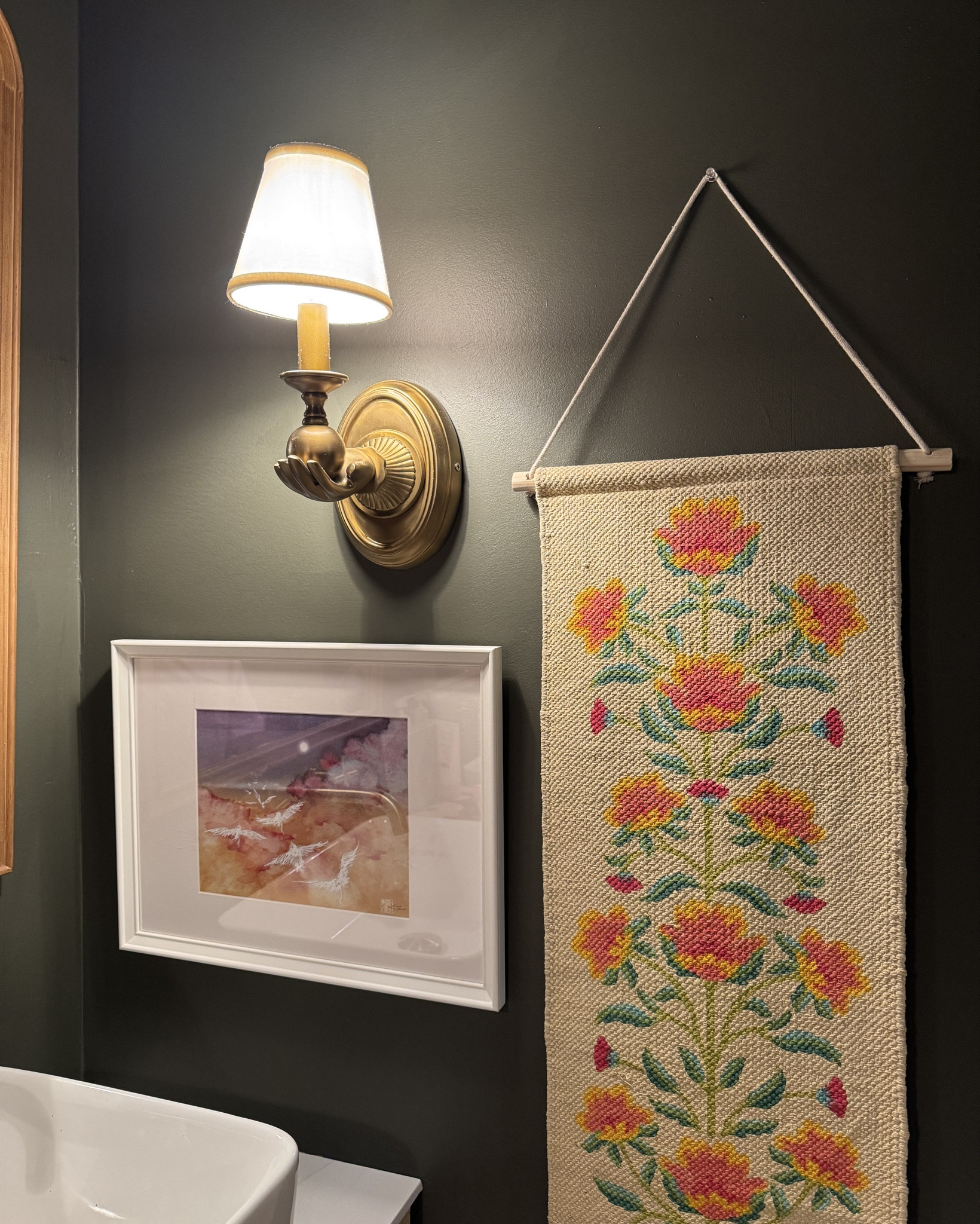 in love with added art to the bathroom 🥹 linking my favorite bathroom pieces 