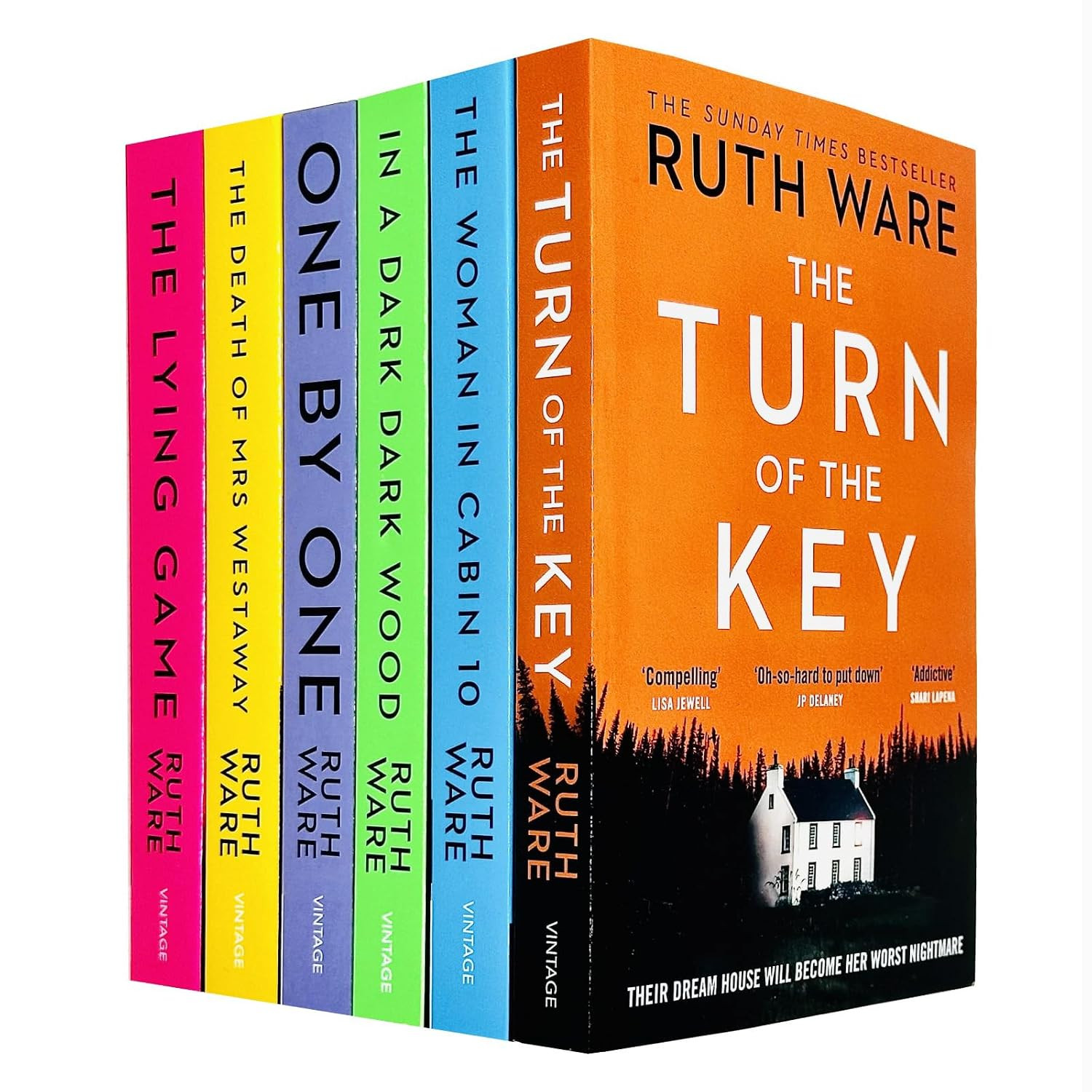 Ruth Ware Collection 6 Books Set (The Turn of the Key, The Woman in Cabin 10, In a Dark Dark Wood, One by One, The Death of Mrs Westaway, The Lying Game) | Amazon (US)