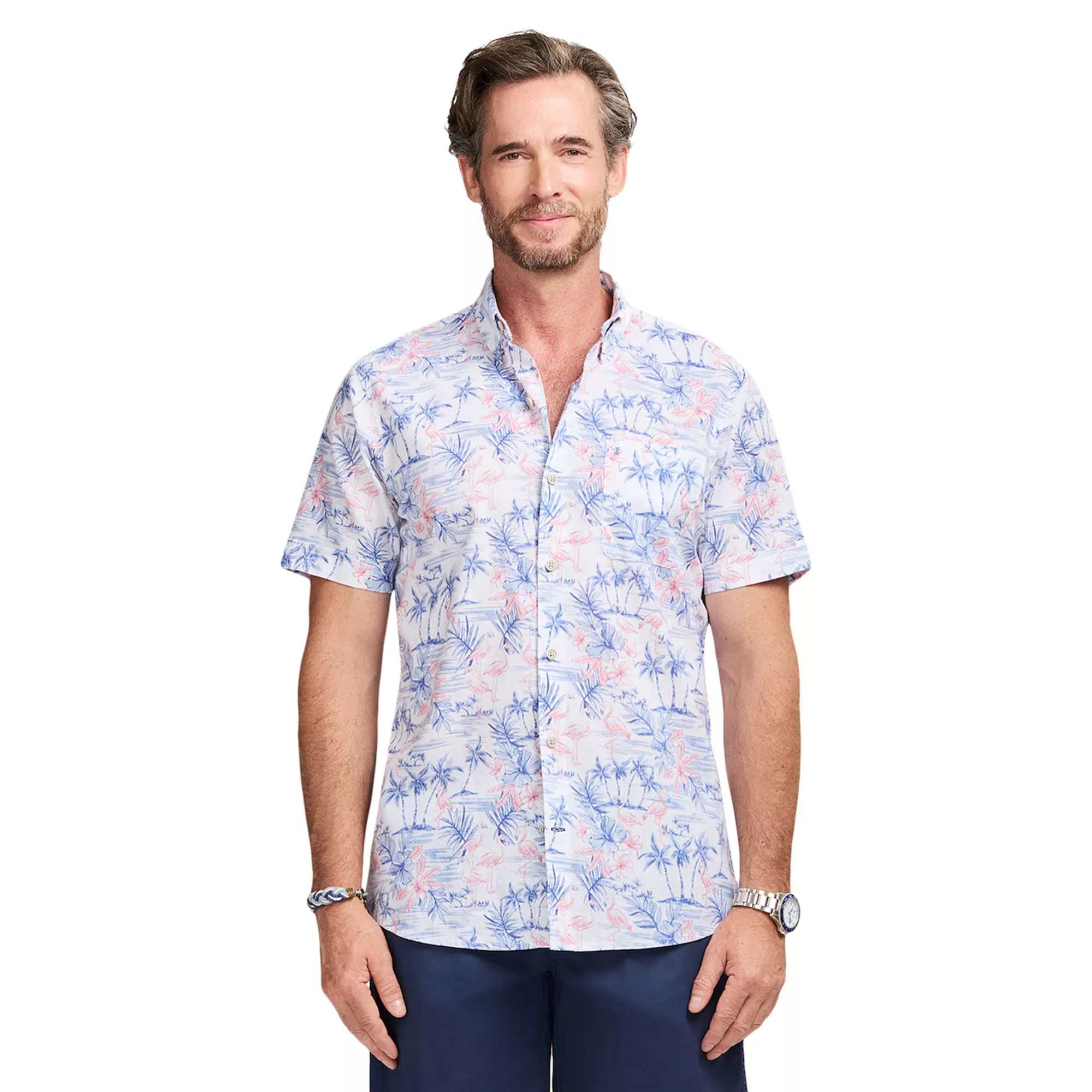 Men's IZOD Short Sleeve Chambray Shirt | Kohl's