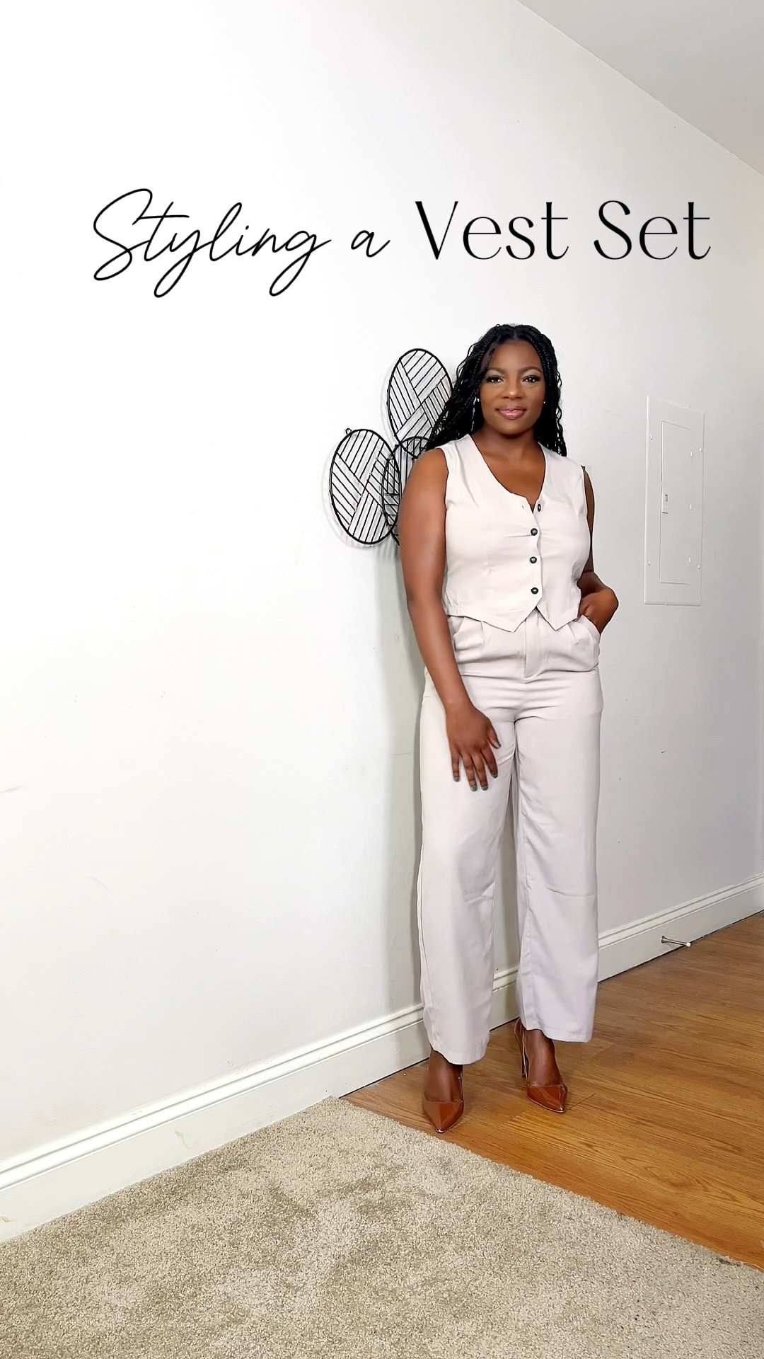 Styling this cute vest set. Ordered a size large but it’s a little tight so I would say size up 2 sizes. It has no stretch 

#LTKSeasonal #LTKworkwear #LTKfindsunder50