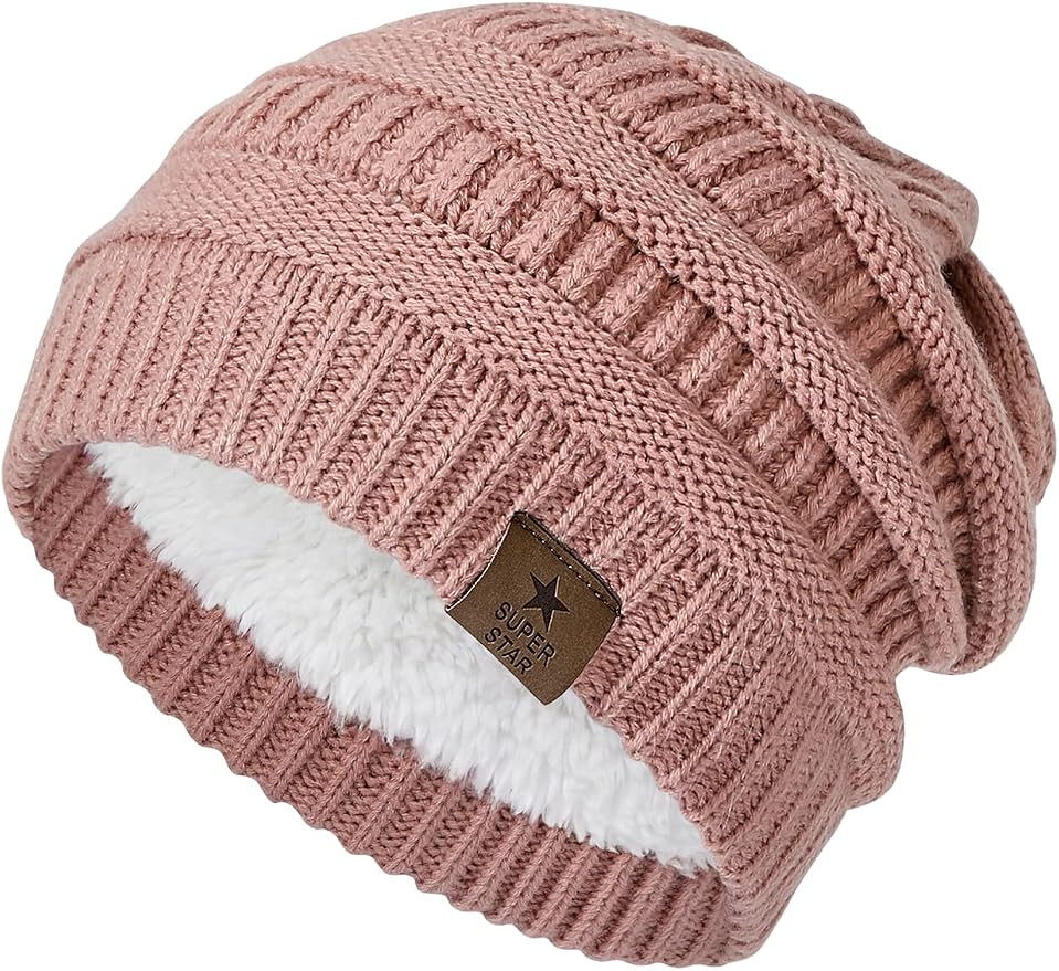 Durio Winter Hats for Women Fleece Lined Beanie | Warm, Thick, Solid, Skiing | Amazon (US)