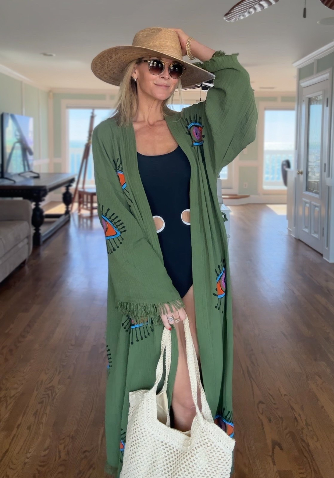 From a robe to a beach cover up! Love this EM robe and this cute one piece. Off to the beach!! 

#LTKSeasonal #LTKOver40 #LTKStyleTip