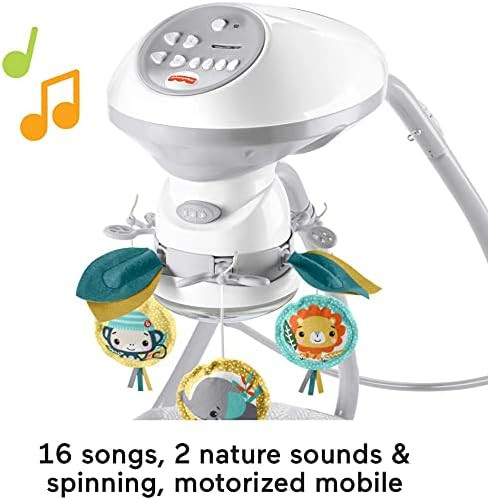 Fisher-Price Hearthstone Swing, dual motion baby swing seat with music, sounds, and motorized mob... | Amazon (US)