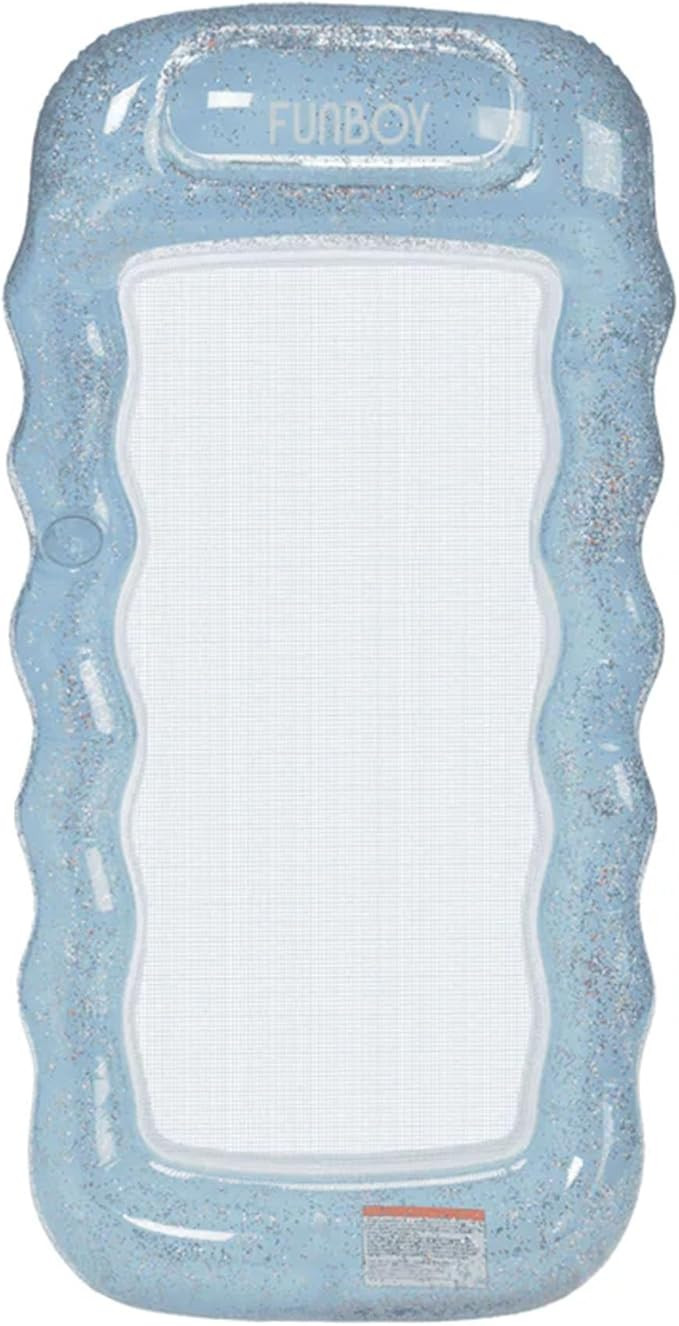 FUNBOY Clear Inflatable Mesh Pool Lounger Mesh Water Hammock with Built-in Pillow 70" Pool Hammoc... | Amazon (US)