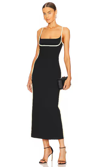 Florian Dress in Black & Lime | Revolve Clothing (Global)