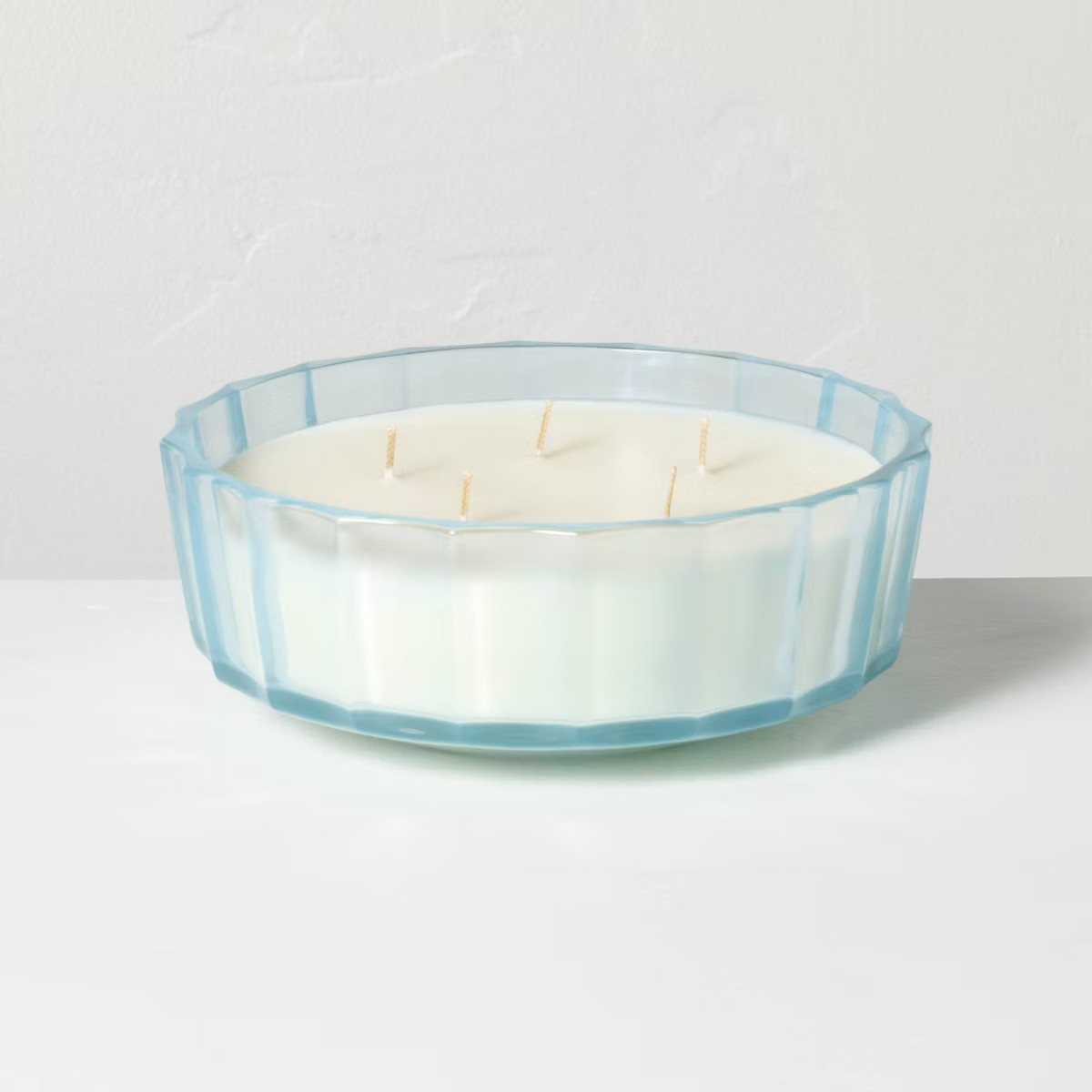 5 Wick XL Colored Glass Faceted Jar Candle 32oz - Hearth & Hand™ with Magnolia | Target
