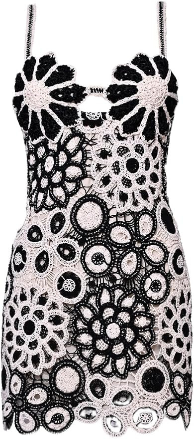 Amazon.com: PATBO, Coral Crochet Mini Dress : Amazon Luxury | Amazon (US)