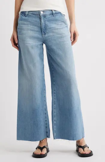 AG Stella Raw Hem Low Slung Palazzo Jeans | Nordstromrack | Nordstrom Rack