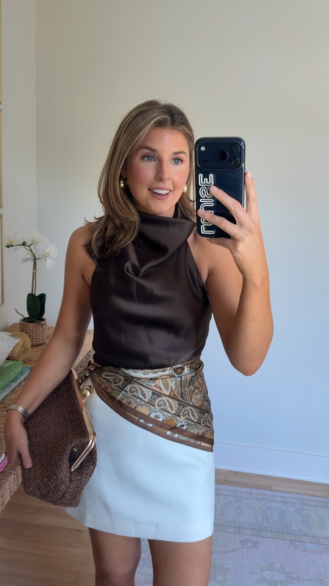 Summer date night outfit idea! Wearing an XS in top and S in skirt