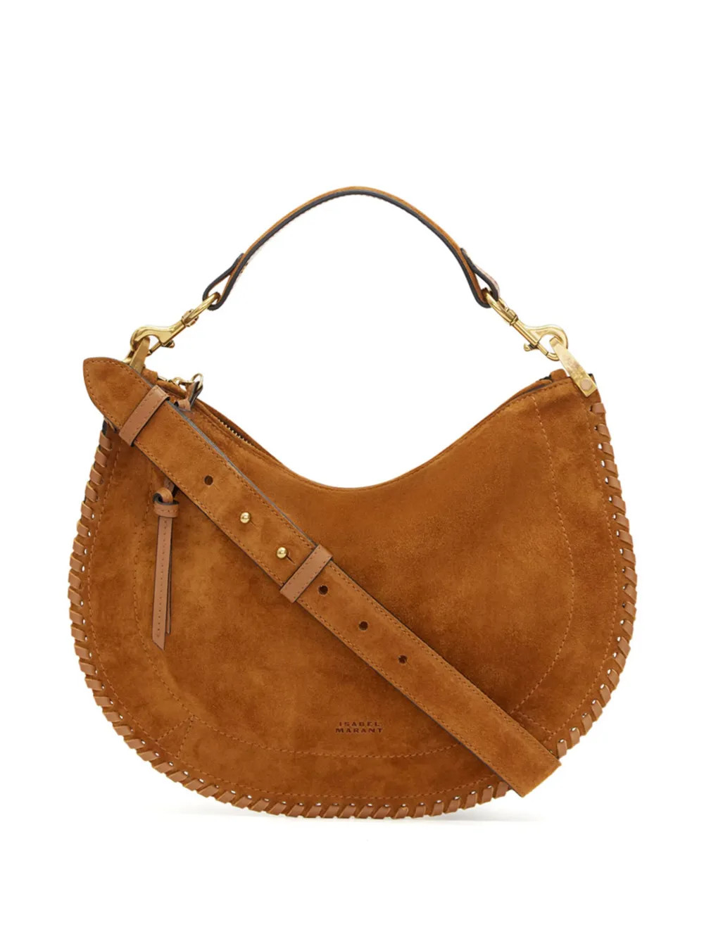 ISABEL MARANT Oskan Soft Zipped Cross Body Bag | Brown | FARFETCH | Farfetch Global